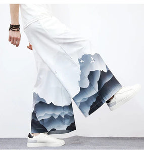 Wide bushido komorebi pants