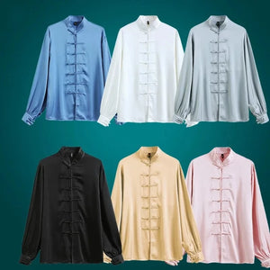 "qínshū" Tang Dynasty silk shirt + pants