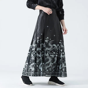 Ghost dragon horse face skirt