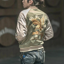 Load image into Gallery viewer, Hyper Premium 2 sided double tiger bird sukajan baseball jacket