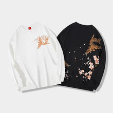 Load image into Gallery viewer, Embroidery sakura phoenix sweatshirt