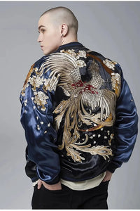 Hyper premium grand battle tiger phoenix sukajan souvenir jacket