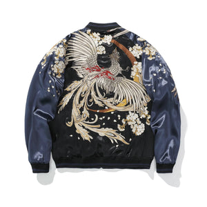 Hyper premium grand battle tiger phoenix sukajan souvenir jacket