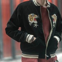 Load image into Gallery viewer, Hyper Premium 2 sided double tiger bird sukajan baseball jacket