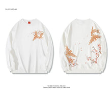 Load image into Gallery viewer, Embroidery sakura phoenix sweatshirt