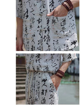 Load image into Gallery viewer, Short sleeve Tang shirt + shorts set