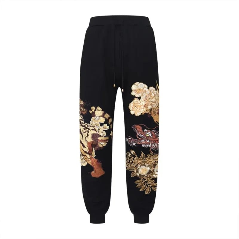 Hyper premium embroidery white tiger pants High Street Beast