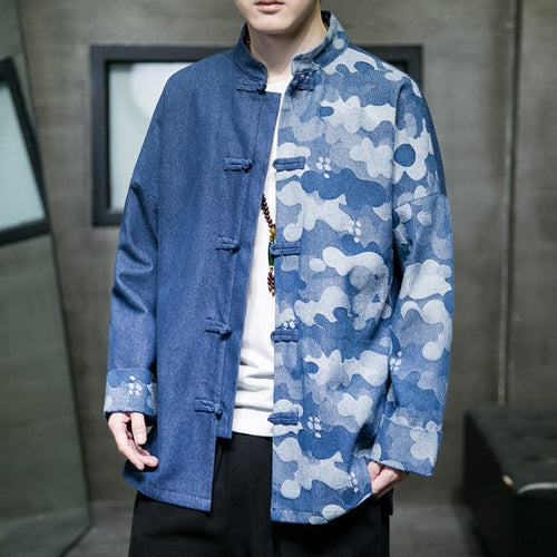 2 color camo Tang Dynasty jacket