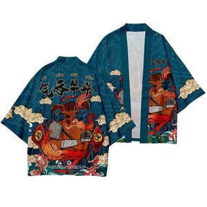 Ukiyo kimono set top + bottoms