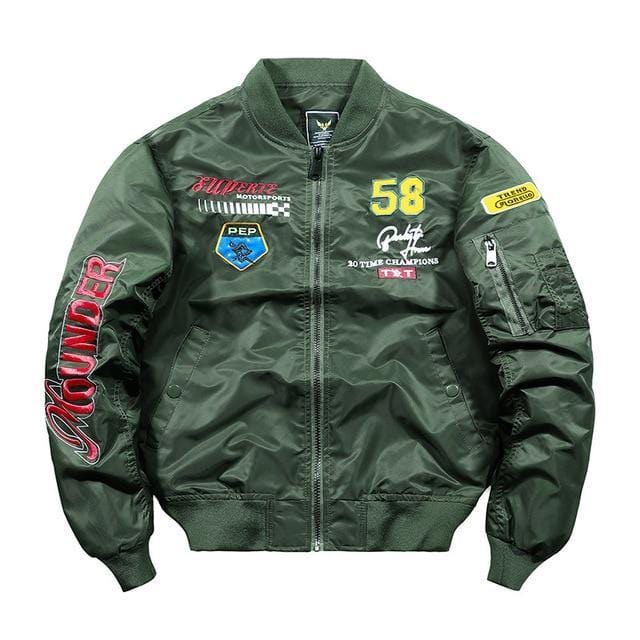 panik Kør væk Vice Motor racing inspired bomber jacket – High Street Beast