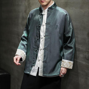 Solid vibrant Tang Dynasty jacket