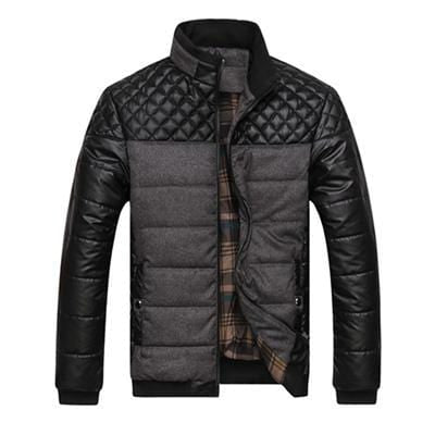 Puffy casual moto style jacket