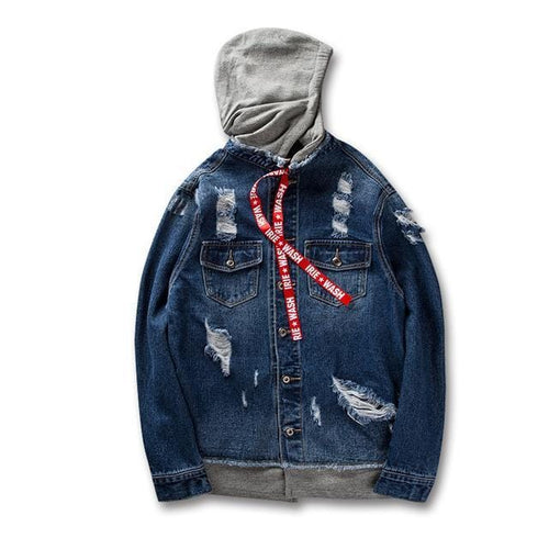 Let's rock denim hooded jacket basic ver.