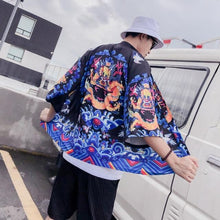 Load image into Gallery viewer, Okinawan dragon kimono T-shirt