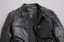 Load image into Gallery viewer, Genuine sheepskin leather jacket for men